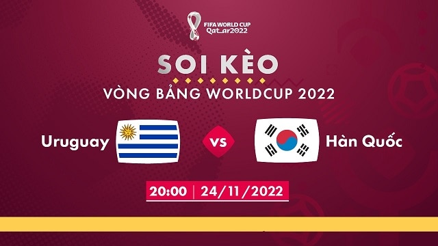 Soi kèo nhà cái V9 trận Uruguay vs Hàn Quốc, 24/11/2022 – Giải World Cup